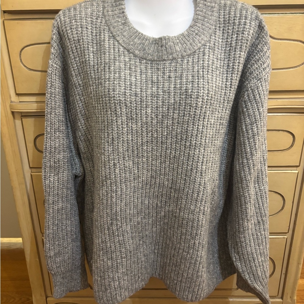 Cozy Gray Knit Sweater